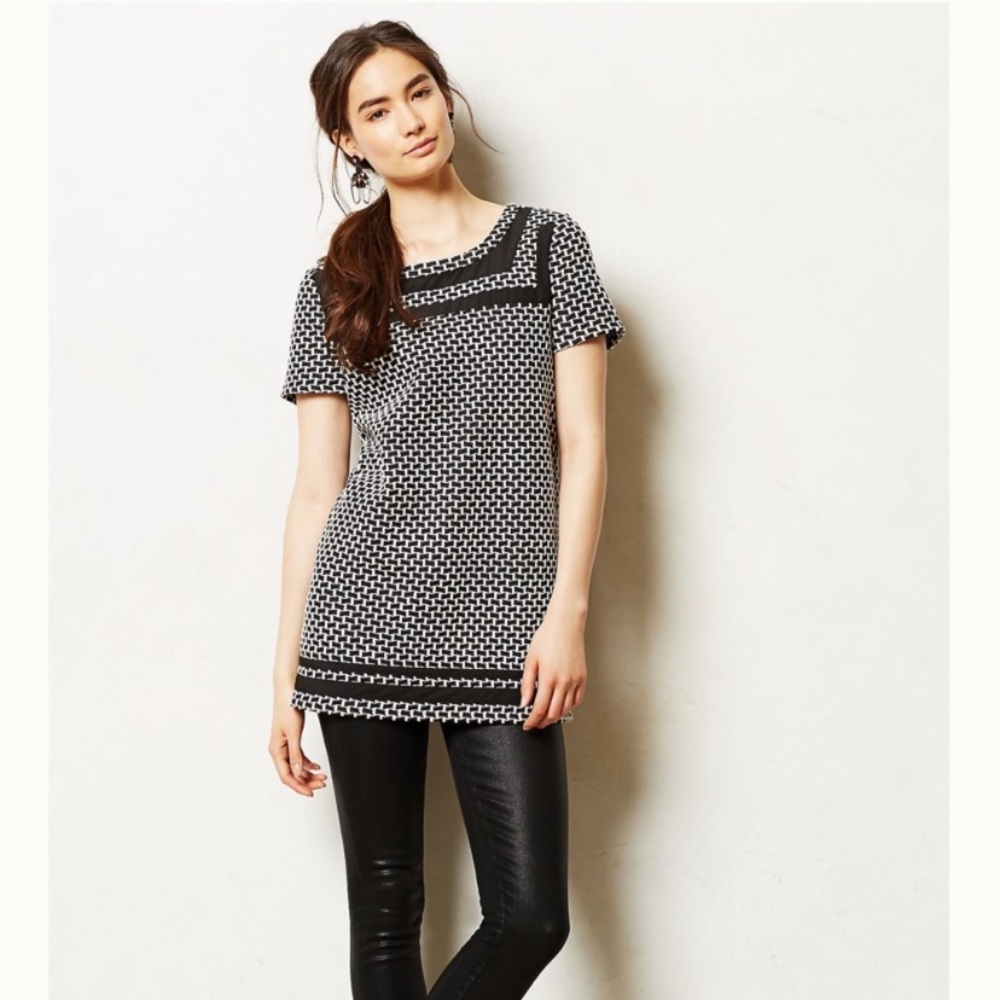 LAST CHANCE ** BOGO Free**Anthropologie Postmark Basketweave Tunic